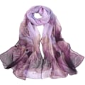 Pikkukuva 1 / 4: XJ-Georgette Chiffon Huivi Naisille Pitkä Huivi Kukallinen Kuvio