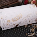 Miniatyrbillede 5 af 5: 8 Ark High-end Vintage Bronzing Fjer Velsignelse Brevpapir Blok Skrivning Fra