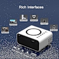 Miniatyrbild 5 av 5: 4K-projektor 7500 lumen 1080p 3D LED Mini WiFi Videoprojektor Hemmabio Dz(svart)