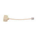 Miniatyrbillede 5 af 5: XJ-10x Rj11 6p4c 2-vejs Udgang Telefonstik Linjesplitter Adapter Beige