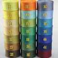 Miniatyrbillede 5 af 5: 25 mm (1\") satin blank stryget enkeltfoldet polyester skråbånd borddug beklædningsgenstand quilt håndværk sy tilbehør