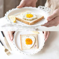 Miniatyrbild 5 av 5: XJ-Mikrovågsugnsäggpocherare Äggkokare Ångkokare Äggform Stekpanna för Ägg Frukostverktyg