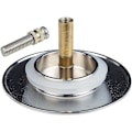 Miniatyrbilde 5 av 5: Badekarpropp, 70 mm, med dobbel tetning, justerbar høyde, universal badekarpropp, vaskekumkran, herdet messing med kromfinish{HH}