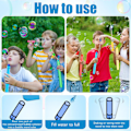 Miniatyrbild 4 av 5: 24-pack 14-tums bubbelstavar, stora bubbelstavar med 24 bubbelpåfyllningslösningar, bubblor festartiklar för påsk, sommar utomhus/inomhusaktivitet