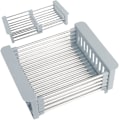 Miniatyrbilde 1 av 5: XJ-Uttrekkbar vaskekurv, justerbar vaskekurv, justerbar vaskekurv i rustfritt stål, teleskopisk avløpskurv vaskekurv (30x22,5x9,5cm)