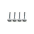 4-pack förseglade kullager nylon garageportsrullar med 115 mm stam