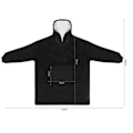 Miniatyrbillede 2 af 3: XJ-XXL Sweatshirt Tæppe – Sort, Varm & Hyggelig Oversize Trøje