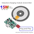Miniatyrbillede 5 af 5: XJ-15w Hurtig Trådløs Oplader Modul Sender Med Boks Pcba Printkort Spole Diy Type-c Port