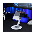 Miniatyrbild 1 av 5: XJ-Flexibelt Portabelt Aluminium Skrivbordsstativ För Mobiltelefonhållare Live Skrivbord Surfplatta Justerbar M