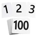 100 Pcs Table Numbers 1-100, Double-Sided Table Number Cards