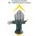 Miniatyrbilde 2 av 4: Sett med 2 skrubbebørster med komfortabelt grep, stive og fleksible børstehår, svært slitesterke, for bad, dusj, vask, teppe og gulv