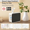 Miniatyrbillede 4 af 4: Bluetooth Label Maker, P15 Mini Sticker Label Printer, App-tilslutning, iOS- og Android-kompatibel, Ideel til hjemmet, kontoret og skolen (Beige)