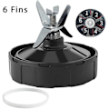 Miniatyrbilde 2 av 5: Reservedeler for Ninja Blender, 6 finner, ekstraktorblad, blenderkoppdeler for BL450-70