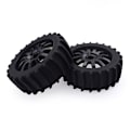 Miniatyrbillede 5 af 5: XJ-4 stk. 1/8 Rc Off Road Buggy Sne Sand Paddle Dæk Dæk Hjul Til Hpi Baja, sort
