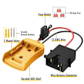 Miniatyrbilde 2 av 5: XJ-Power Hjuladapter For 20v Batteri Med Ledningsnett Kobling For 12v, 12awg Ledning Med 40a Sikring