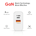 Miniatyrbilde 2 av 5: 65W GaN Hurtiglader med USB C-kabel, for mobil og MacBook Pro, svart