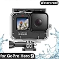 Pikkukuva 4 / 5: GoPro Hero 12/11/10/9 -urheilukameran vedenalainen 45 m:n vedenpitävä kotelo 3 suodattimella