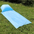 Miniatyrbilde 5 av 5: XJ-Piknikteppe for én person i lyseblått med oppblåsbar pute og vanntett oppbevaringsveske - 85x210cm / 33.5x82.7in