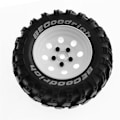 Pikkukuva 4 / 5: XJ-4kpl 93mm Metallinen 1.9 tuuman Beadlock-vanne Kumirengassarja 1/10 Rc Crawler -autoon, 8 reikää 12mm Ad