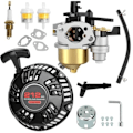 Pikkukuva 1 / 3: GX160 Narukäynnistin ja kaasutinpaketti sopii Predator 212cc 196cc 6.5hp moottoriin GX200 GX120 Coleman CT200U BT200X Mini Bike KT196 Go Kart Generaattori