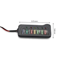 Pikkukuva 2 / 4: 1kpl 12V Mini Auton Akun Testauslaite Digitaalinen Vaihtovirtatesteri 6 LED-valoa Auton Diagnostiikkatyökalu Auton Akun Testauslaite Auton Moottorille