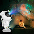 Miniatyrbilde 5 av 5: Astronaut Galaxy Projektor Stjerneklar Natthimmel Lampe Roterende Lampe Romdekor USB-lading Med Fjernkontroll [DB]