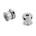 Miniatyrbillede 3 af 5: XJ-8 st 5mm 20 Tænder Aluminium Synkroniseringsremskive + 5 Meter Gummi GT2 2mm Stigning 6mm Bred Synkroniseringsrem