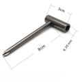 Miniatyrbillede 2 af 5: XJ-6.35mm Guitar Truss Rod Nøgle Holdbar Truss Rod Halsjustering Hex Nøgle Metal Hex Nøgle