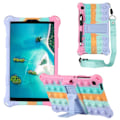 Miniatyrbillede 5 af 5: Tablet Cover Tab A7 Lite 8.7 tommer 2021 T220 T225 Silikone Skal Stativ med Pen og Rem (A)