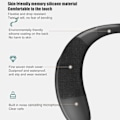 Miniatyrbillede 2 af 5: Bluetooth-højttaler til nakken, 5.0 bærbar trådløs højttaler med støjreducerende mikrofon, 3D stereo nakkehøjttaler, ergonomisk design, egnet til ...