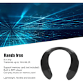 Miniatyrbild 4 av 5: Bluetooth Neck Speaker, 5.0 Portable Wireless Speaker with Noise Cancelling Microphone, 3D Stereo Neck Speaker, Ergonomic Design, Suitable for...