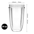 Pikkukuva 3 / 3: XJ-Korvaava Nutribullet 900W Tehosekoittimen Mehukannu Kupin Lukko Käännettävällä Kannella