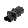 Miniatyrbillede 3 af 5: IEC 320 C13 Hun Til C6 Han 3-Pin Kløverblad Stik Konverter AC Strømadapter