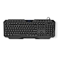 Miniatyrbilde 4 av 5: XJ-Kablet Gaming Tastatur | USB Type-A | Membrantaster | LED | QWERTZ | DE Layout | USB-strøm | Strømkabellengde: 1,30 m | Multimedia