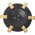 Miniatyrbilde 1 av 4: Reservedelsskive for robotgressklipper, roterende skive 6 blader + 6 blader, kompatibel med WORX/Landxcape/Kress/Einhell