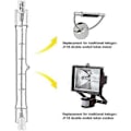 Miniatyrbilde 3 av 5: 5-pakning R7S Halogenpære 118mm 100W 230V, R7S Halogenstav 118mm, R7S Halogenpære Dimbar Halogenstavlampe