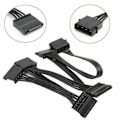 Miniatyrbillede 4 af 5: XJ-6x 4-pin Ide Til 5-port Strømforsyningskabel 4-pin Molex Til Multi Sata Port 18awg Ledning Strømkabel Til Ha