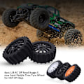 Miniatyrbillede 2 af 5: XJ-4 stk. 1/8 Rc Off Road Buggy Sne Sand Paddle Dæk Dæk Hjul Til Hpi Baja, sort
