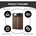 Miniatyrbild 2 av 5: Automatic Chicken Coop Door Aluminum with Battery and Light Detection