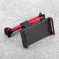 Miniatyrbilde 5 av 5: Mobilholder for baksete i bil, justerbar nakkestøtteveske, universell for 4.7-10.5 tommers mobiltelefoner og nettbrett, rød