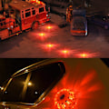 Miniatyrbilde 5 av 5: XJ-Multifunksjonell lampe, universell bruk, signallampe, varsellampe, 5 varsellysmoduser, 360 grader, med magnet og krok, nødlys