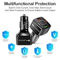 Miniatyrbilde 4 av 5: XJ-Billader 4 USB Superrask 38W PD Quick Charge 3.0