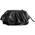 Miniatyrbillede 1 af 4: Mjuk Cloud Dumpling Taske til Damer, Crossbody Taske eller Clutch, Skuldertaske - Sort