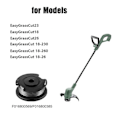 Miniatyrbillede 2 af 4: 6-pak F016800569 Trimmertråd og spole til Bosch EasyGrassCut 23, 26, 18, 18-230, 18-260, 18-26 Erstatning (FMY) Sort