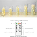 Miniatyrbilde 4 av 5: XJ-kakoya Flammeløse LED-lys med timer 5 stk. flimrende flammeløse Cand