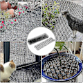 Pikkukuva 5 / 5: 6 kpl Kissakarkote piikeillä, 48,5 x 13,5 cm Ulkokissakarkote Matto, Kissapiikit, Piikkimatto Koirille Puutarha-aitaan