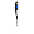 Digital BBQ Termometer Gaffel - Direktavläsning, Dubbla Prober, LED-Display