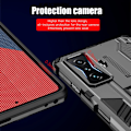 Miniatyrbilde 4 av 5: KEYSION Støtsikkert Armor-deksel for Xiaomi POCO F4 GT F4 5G F3 GT Silikon + PC Støtte Telefondeksel for Redmi K50 Gaming K40 Pro