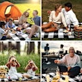 Miniatyrbillede 5 af 5: XJ-Stor Picnic Tæppe Vandtæt, Bærbar Picnicmåtte, Sandtæt Strandtæppe D