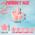 Miniatyrbillede 2 af 4: XJ-Kageforme 5 stk Sakura Blomster Kageforme Biscuit Bageforme til Sukkerpasta, Slik, Kagedekoration